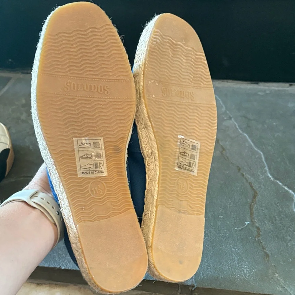 Soludos Blue Canvas Espadrilles Size‎ 11 - 11.5 New In Box